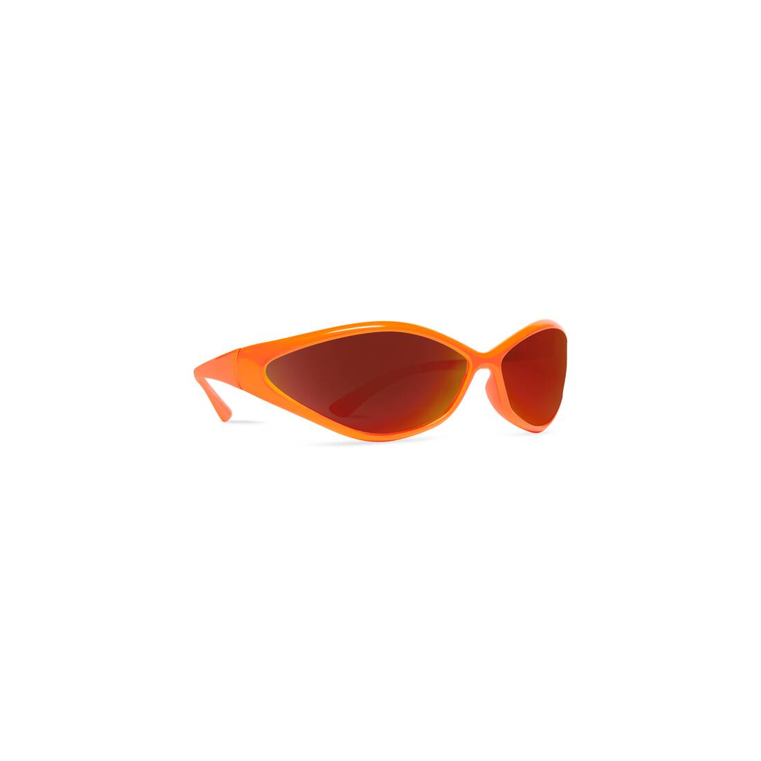 90S OVAL Sunglasses in Fluo Orange