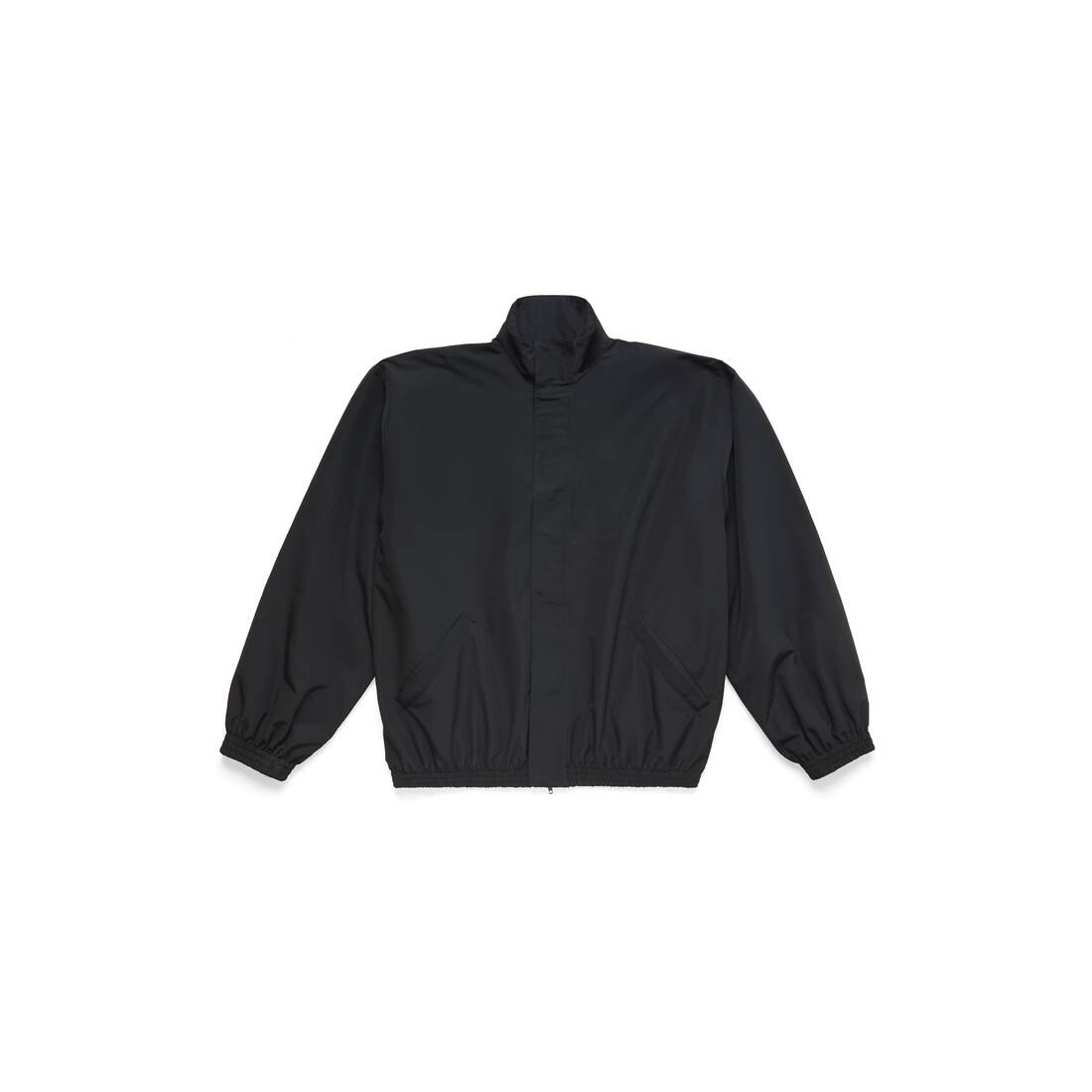 MINIMAL TRACKSUIT JACKET IN BLACK