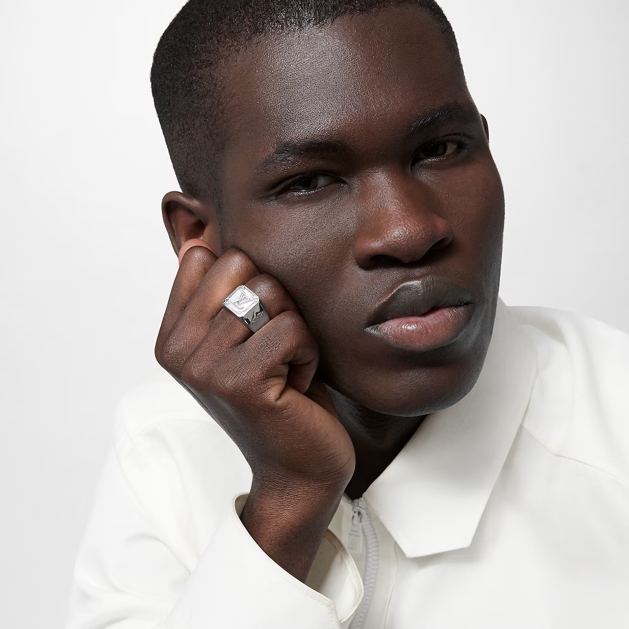 Monogram Signet Ring Palladium