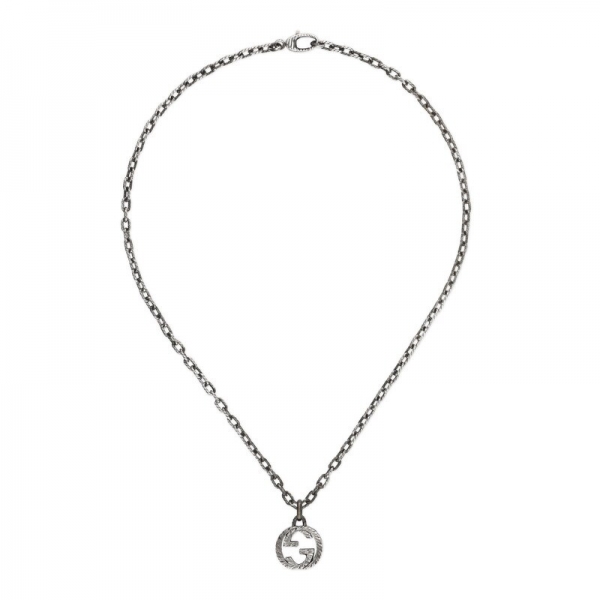 Interlocking G Pendant Necklace Silve