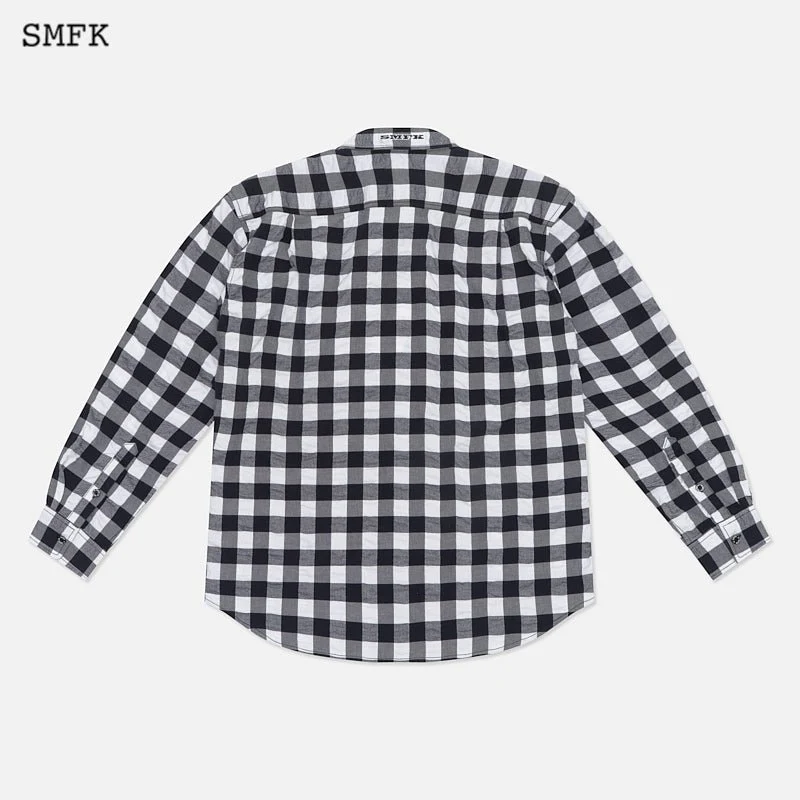 BLACK AND WHITE GRASSLAND WORK SHIRT