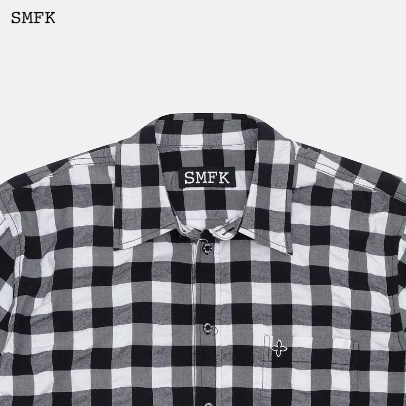 BLACK AND WHITE GRASSLAND WORK SHIRT