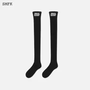 RETRO SCHOOL DESTRUCTION THIGH-HIGH SOCKS (TWO PAIRS)