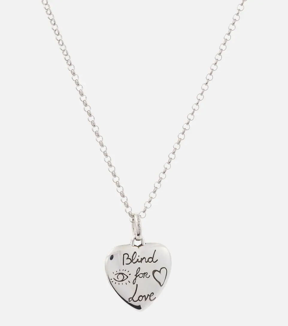 Gucci Blind for Love Necklace Silver