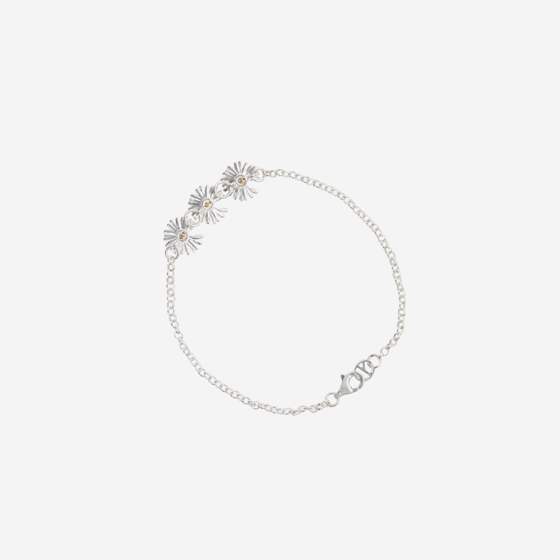 Peaceminusone Daisy Bracelet  Silver