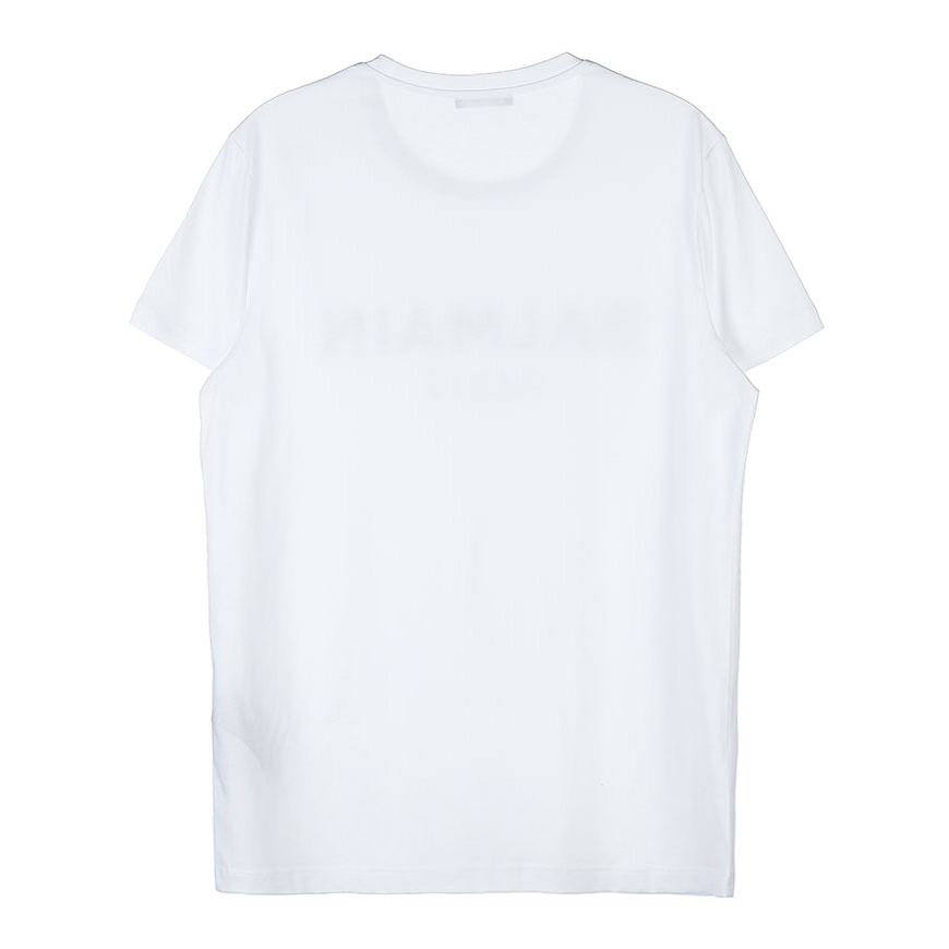 T-shirt en coton imprimé logo Balmain Paris