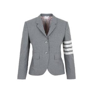 4 Bar Stripe Plain Weaving Wool Jacket 