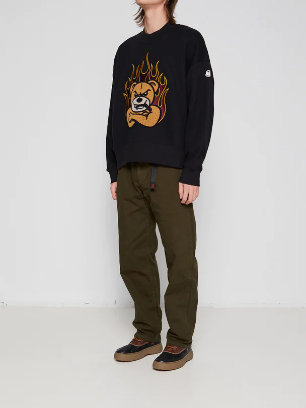 Teddy Sweatshirt in Black