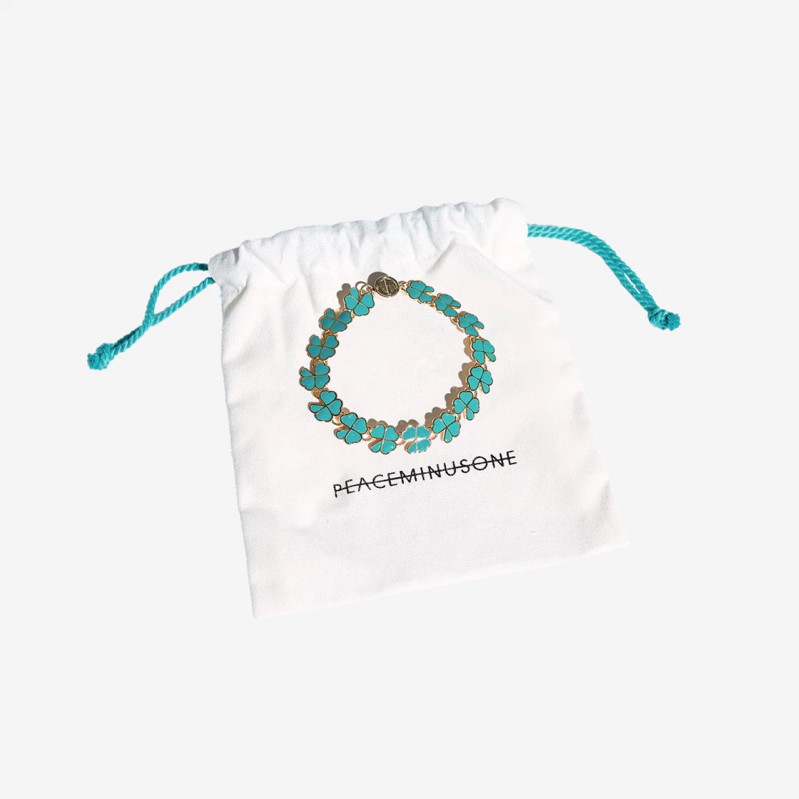 Peaceminusone Clover Bracelet Mint