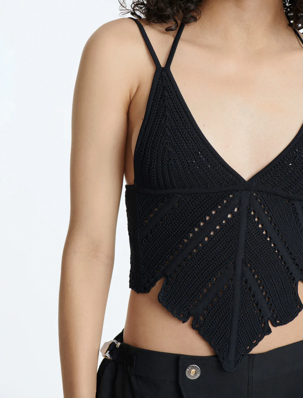 LEAF CROCHET CORSET TOP