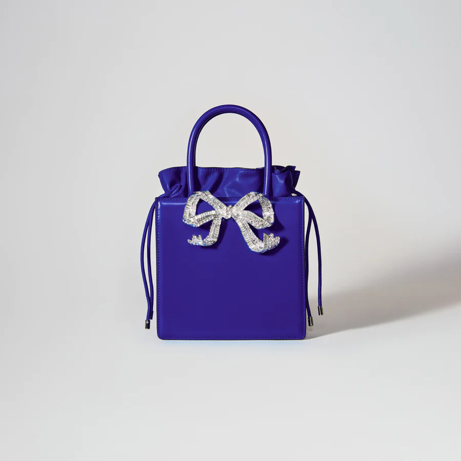 Blue Mini Tote Bow Bag