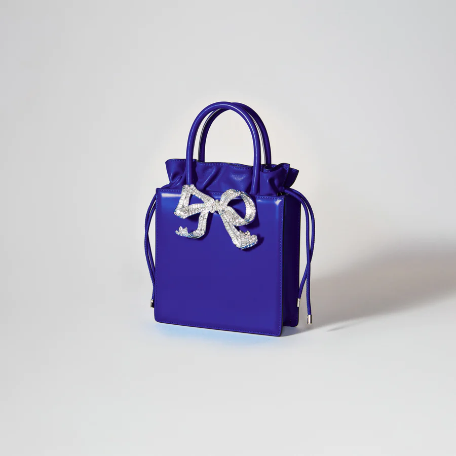 Blue Mini Tote Bow Bag