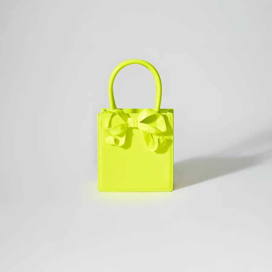 Yellow Bow Mini Tote Bag