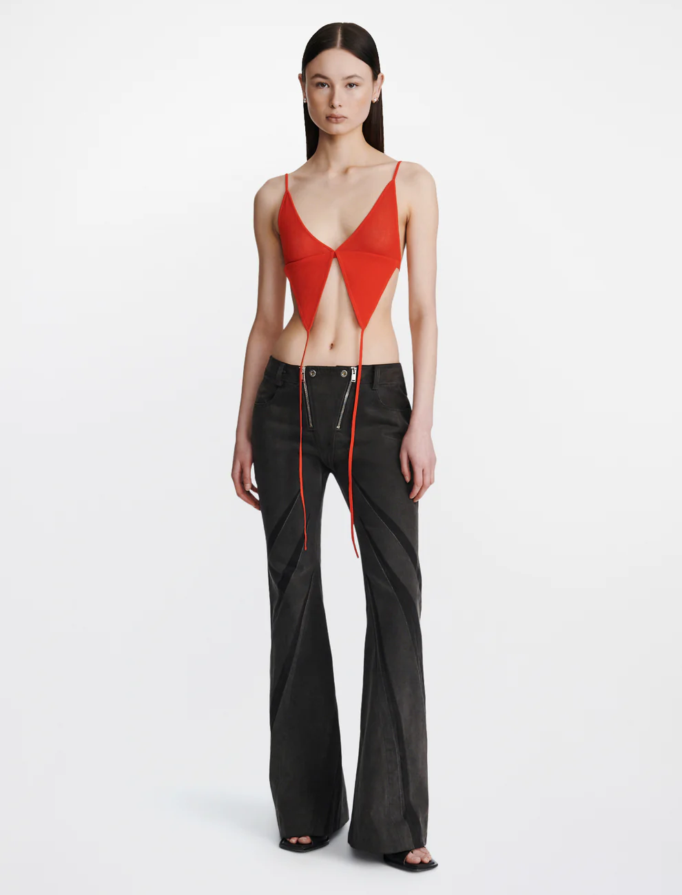 MODULAR BUTTERFLY MESH BRA IN FLAME