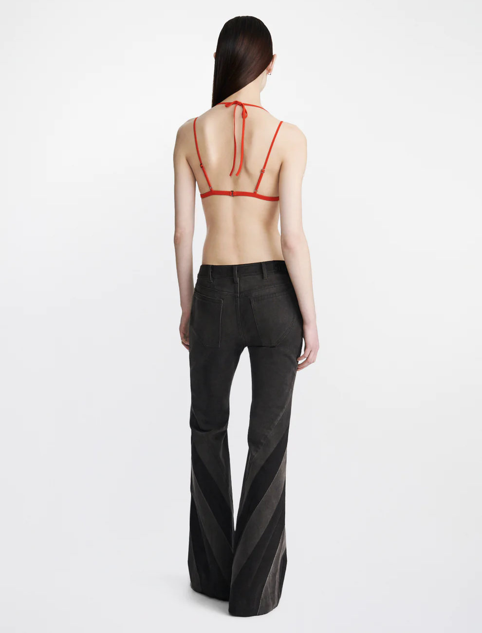 MODULAR BUTTERFLY MESH BRA IN FLAME