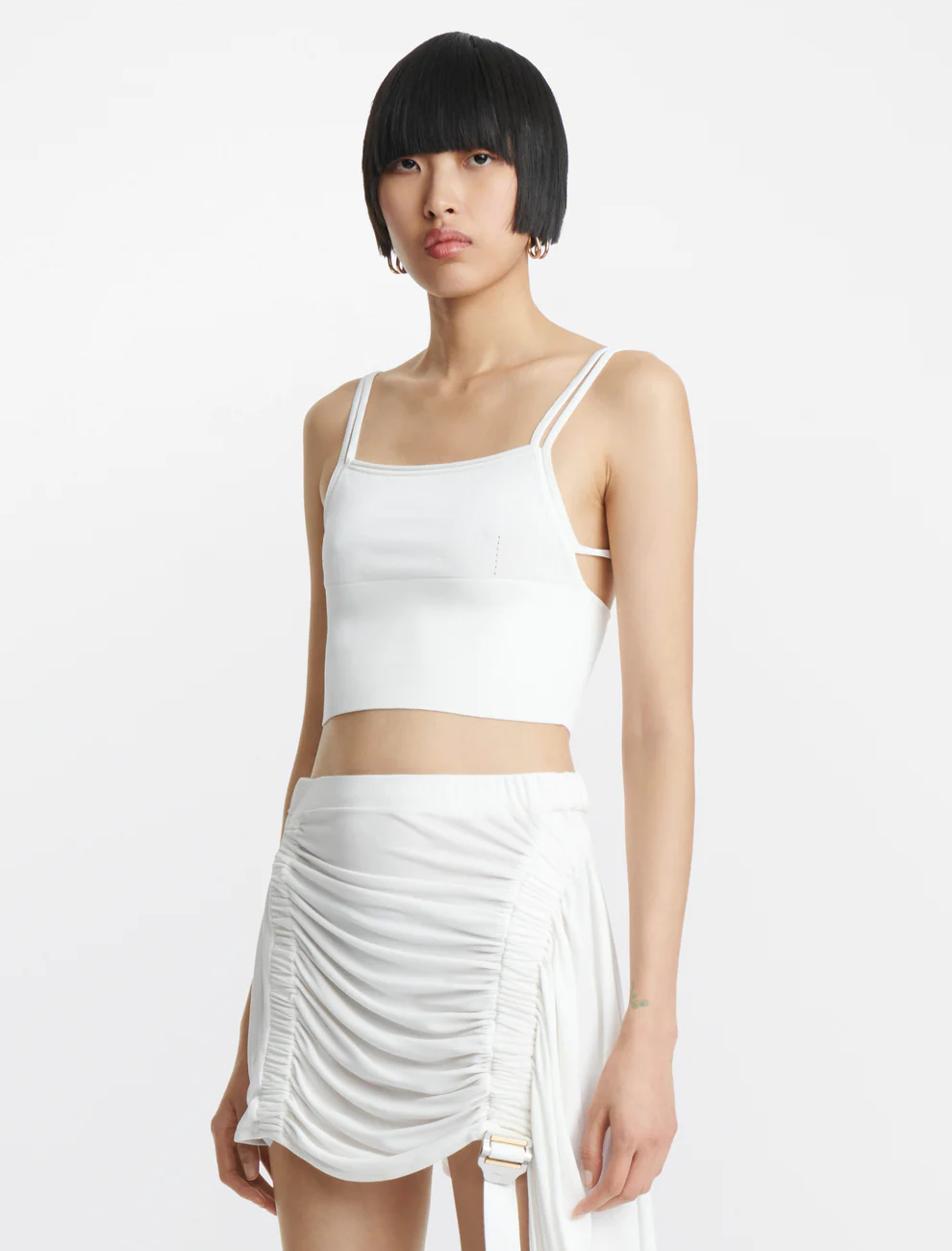 SPLIT STRAP TOP IN WHITE