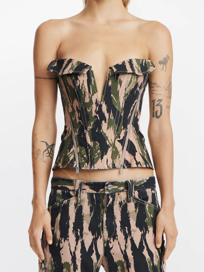 V-WIRE CAMO CORSET