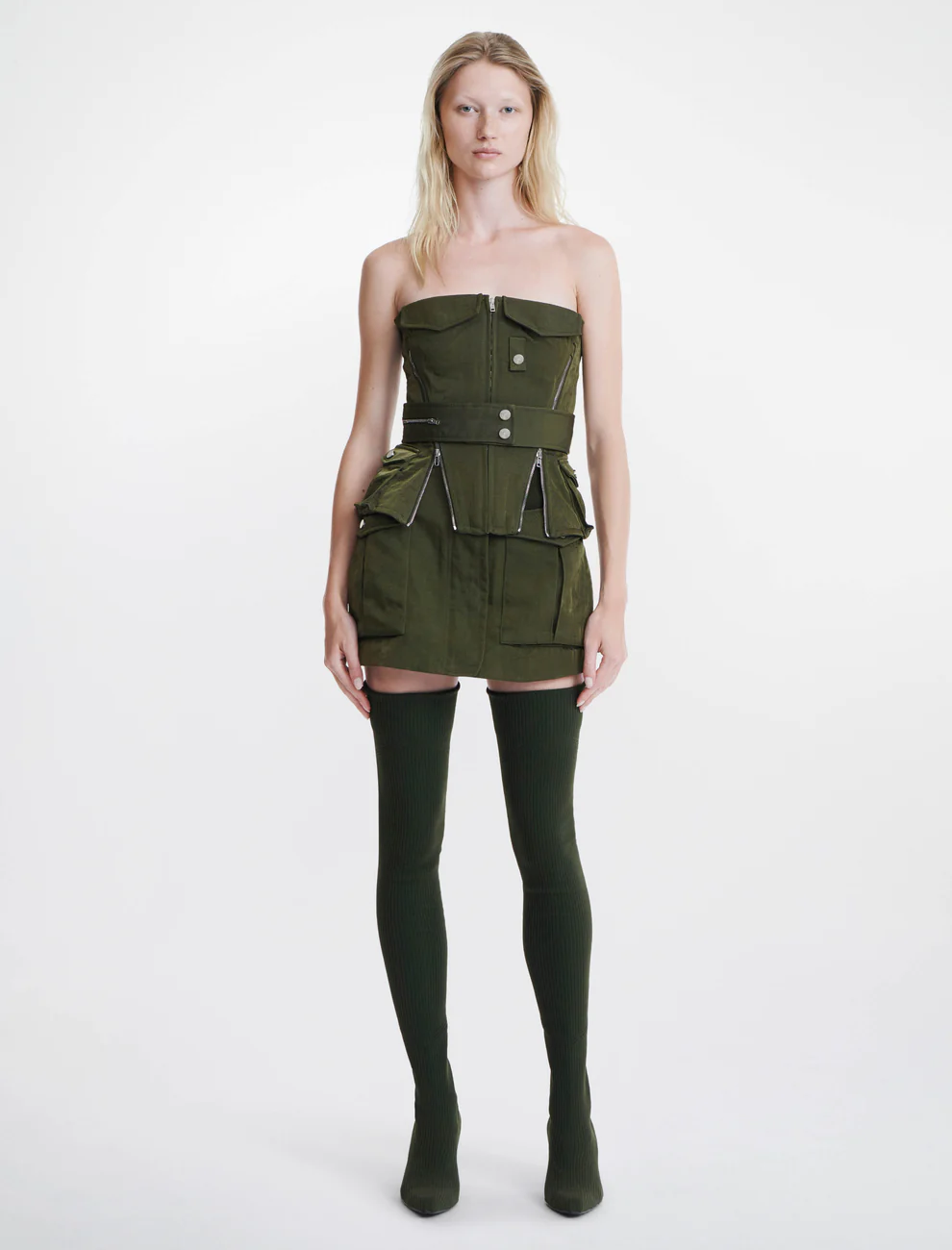 AVIATOR CORSET IN GREEN