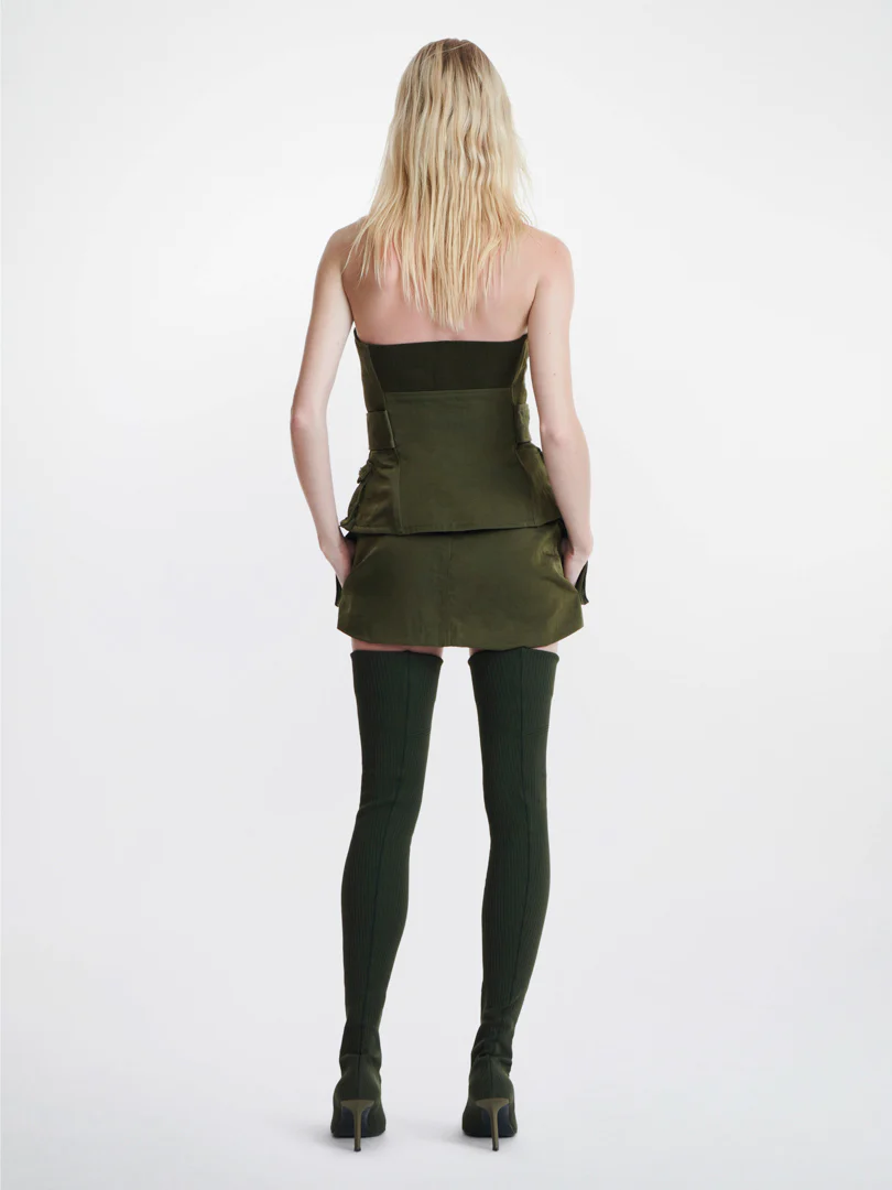 AVIATOR CORSET IN GREEN