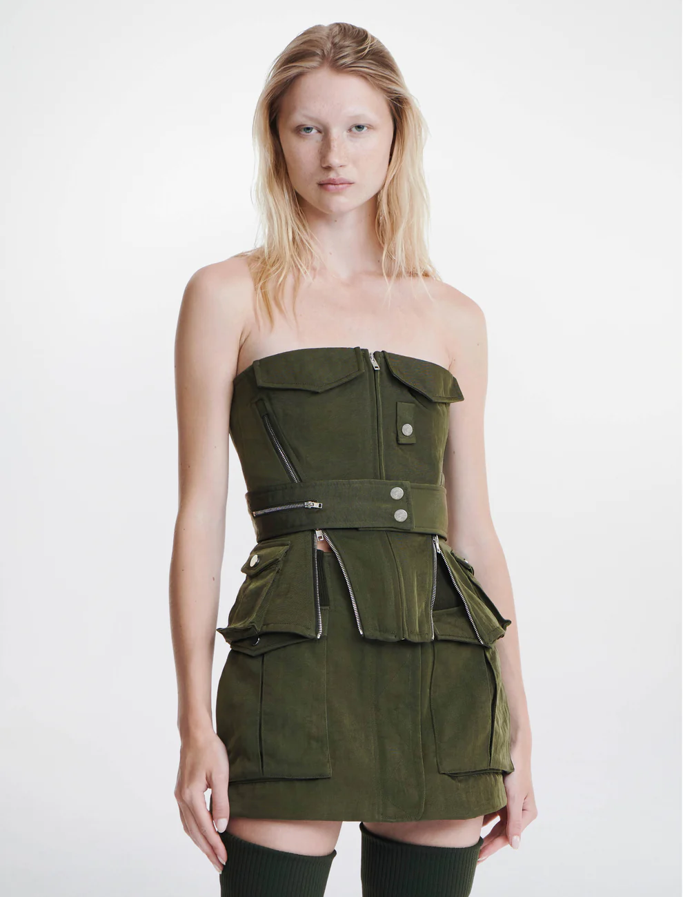 AVIATOR CORSET IN GREEN