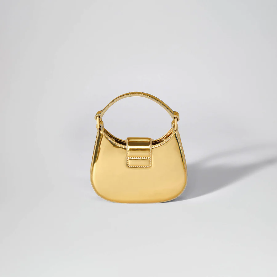 Gold Crescent Bow Micro Bag