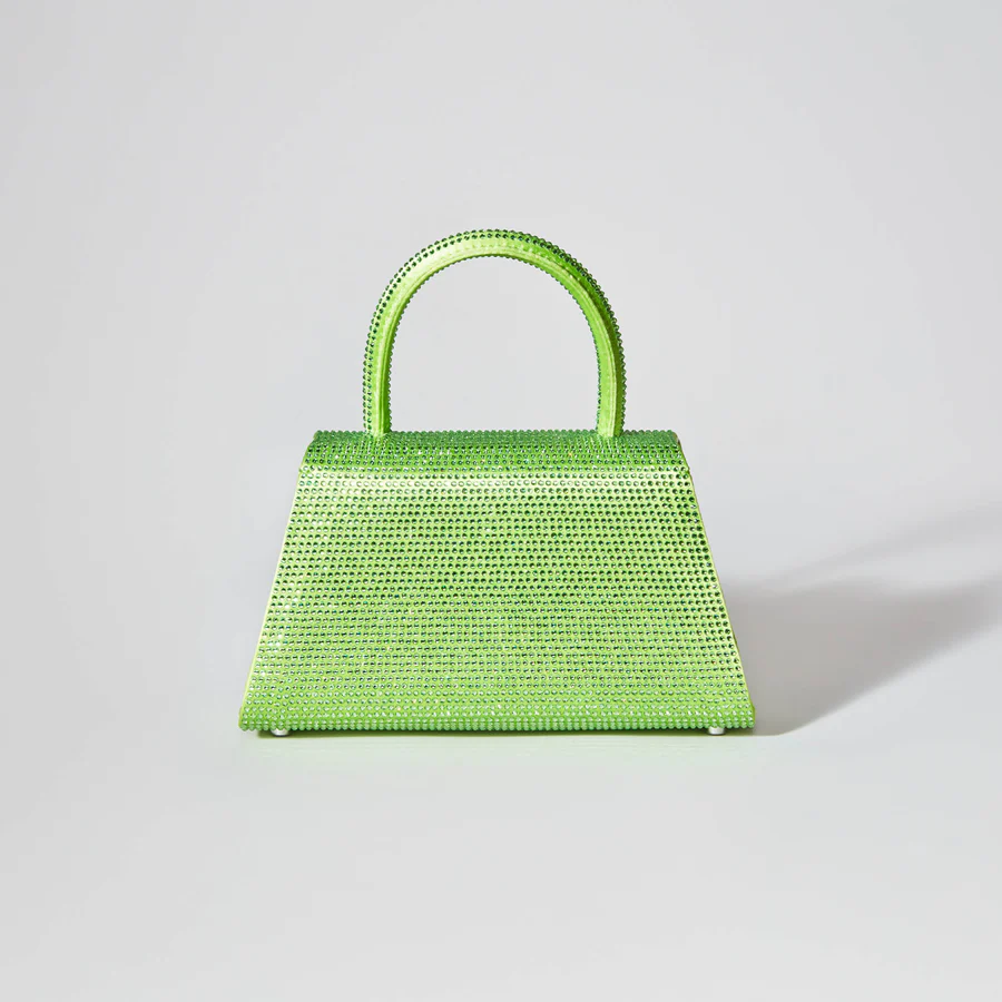 The Bow Mini in Lime Rhinestone