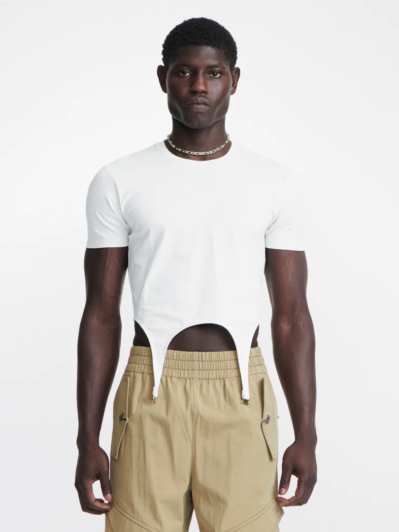 GARTER TEE - Ivory