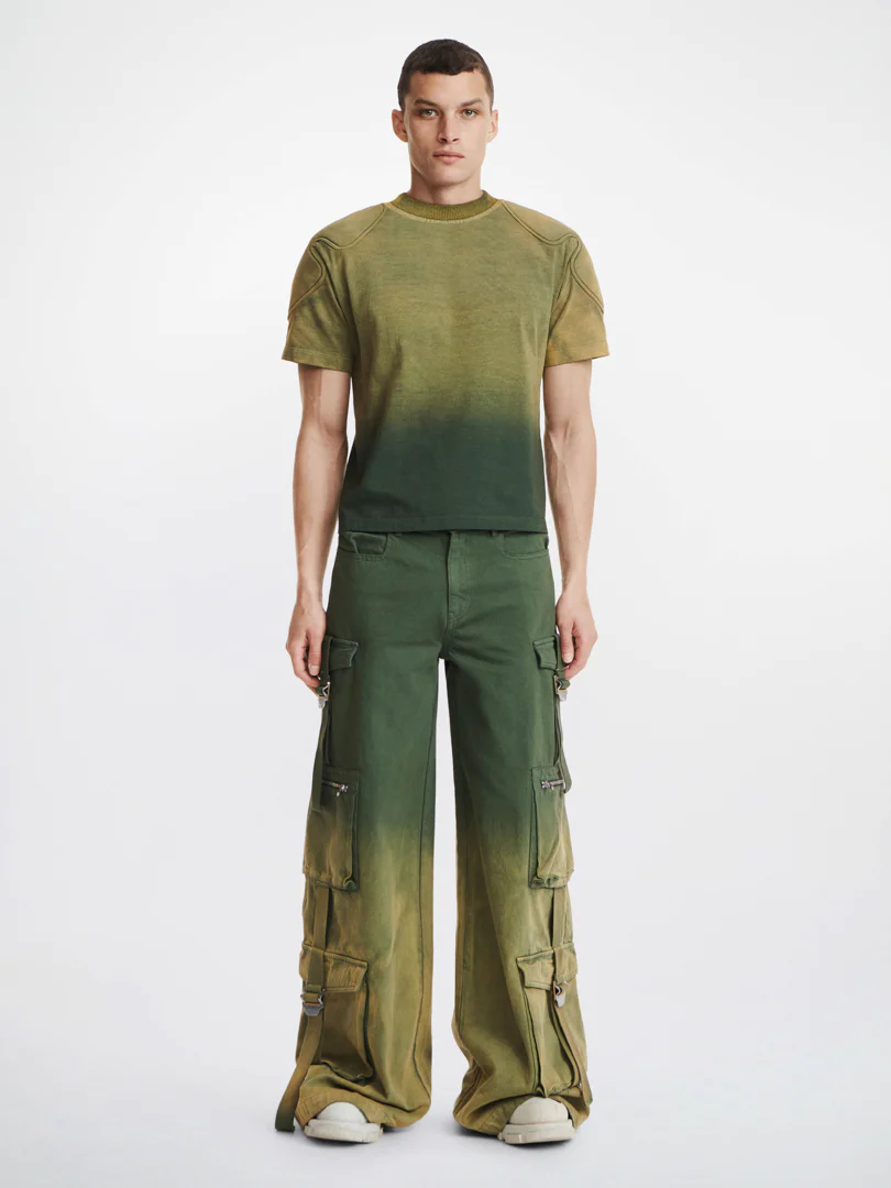 SUNFADE PADDED TEE - MILITARY GREEN