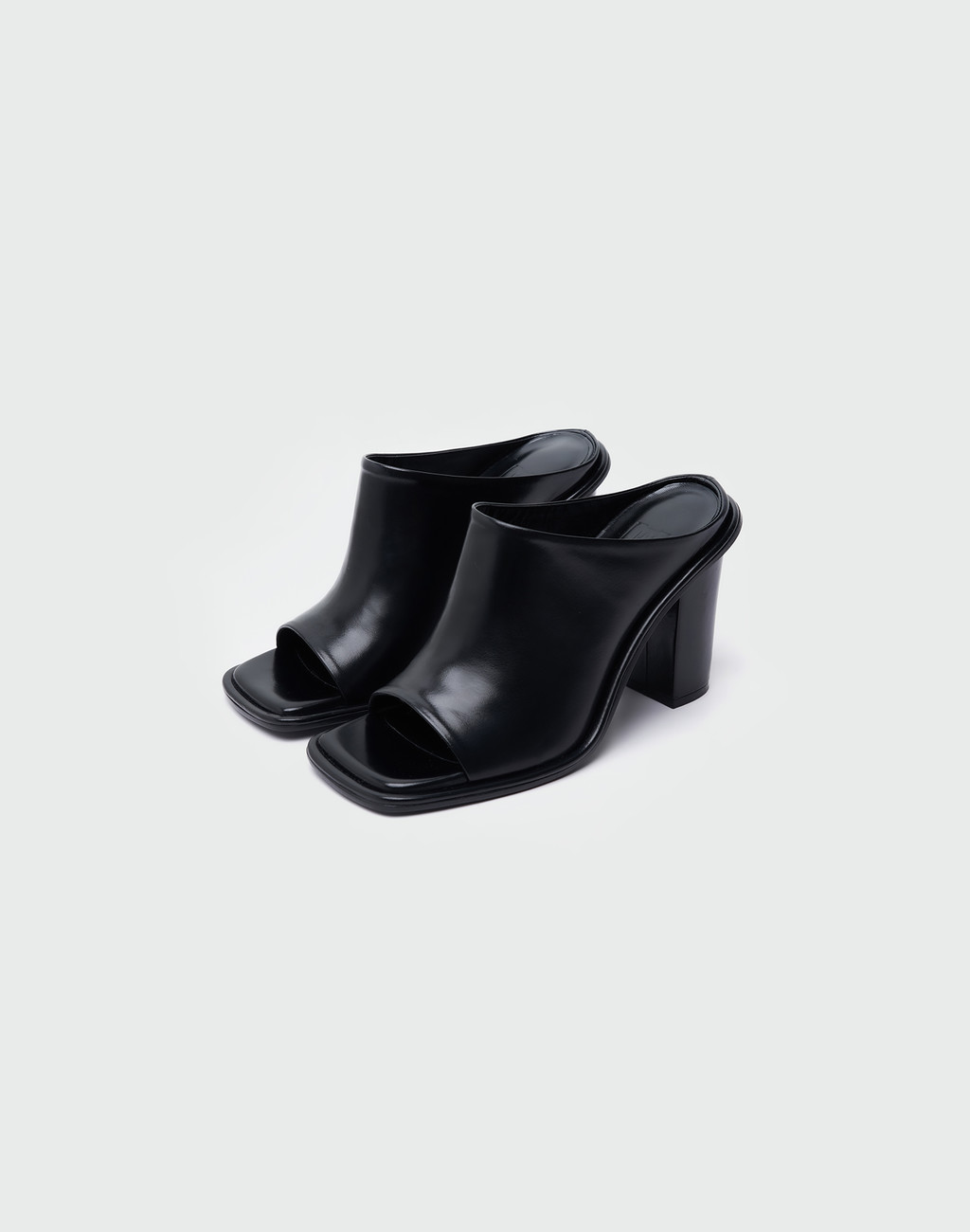 WUNKY Chunky Heeled Sandals - Black 