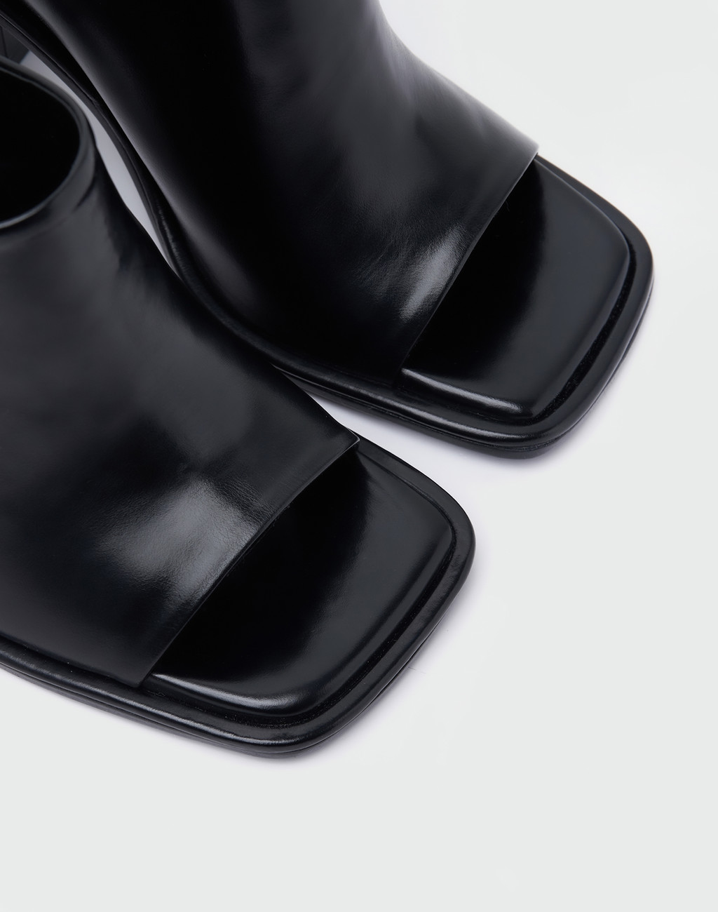 WUNKY Chunky Heeled Sandals - Black 