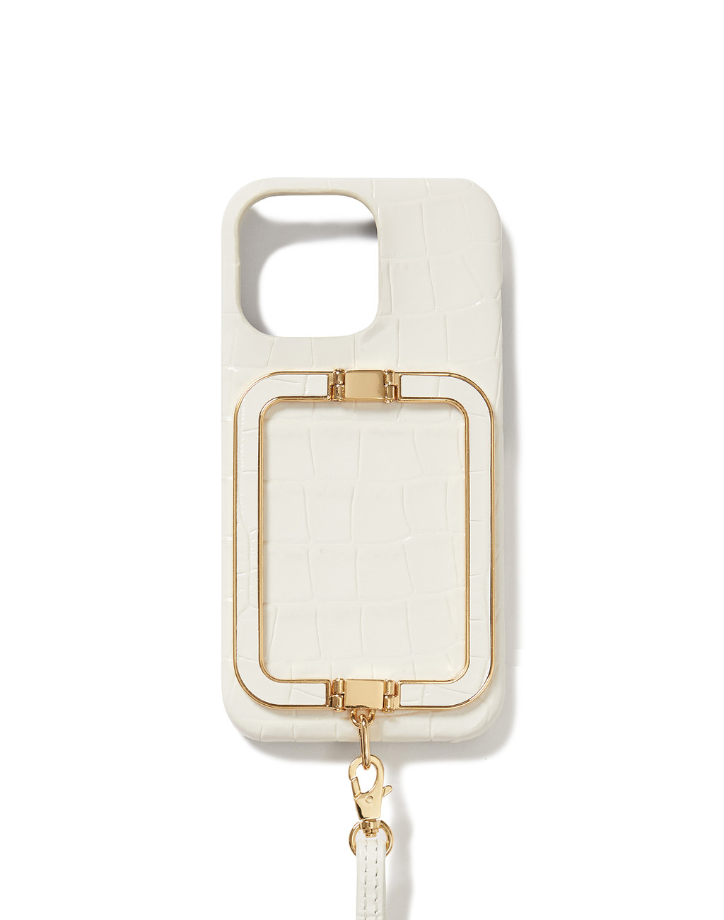 Phone Case with Leather Strap Ivory 