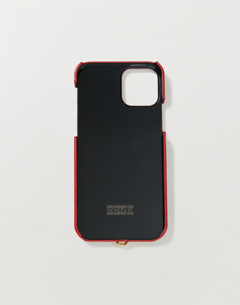 Phone Case with Leather Strap Liney Red