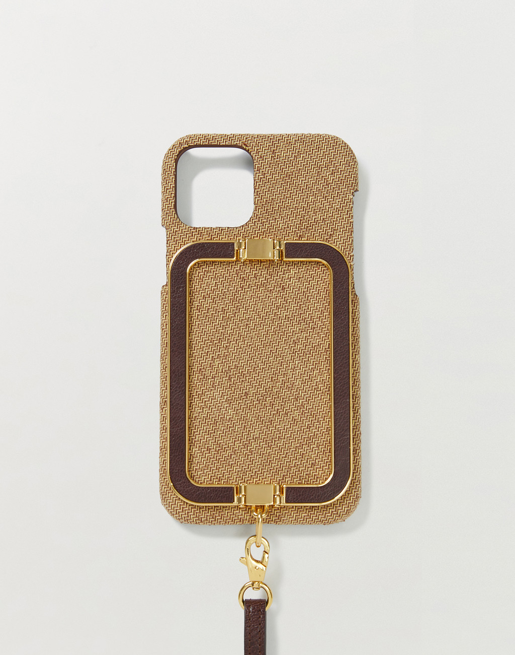 Phone Case with Leather Strap Liney Camel 