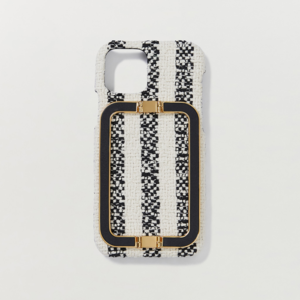 Phone Case Liney Ivory/Black Stripe 