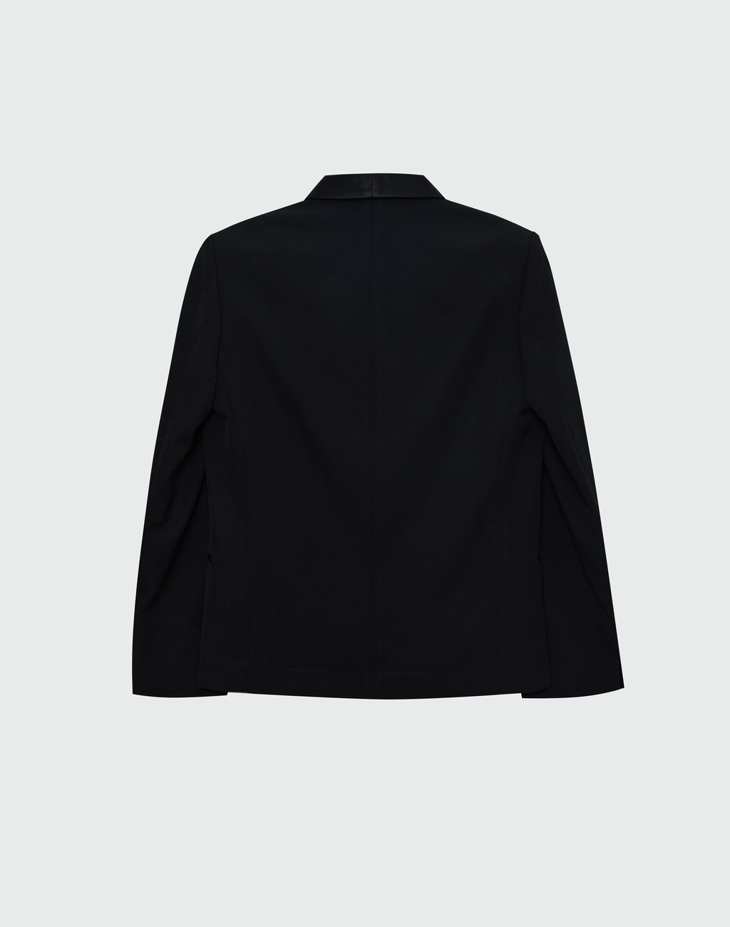 WELL Double-Breasted Tuxedo Blazer - Black 