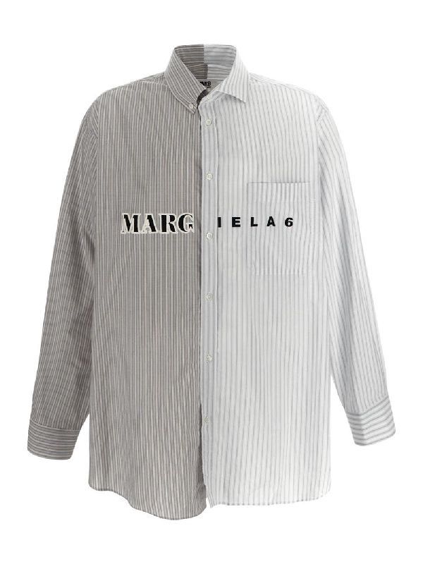 Pinstripe Bi-color Shirt