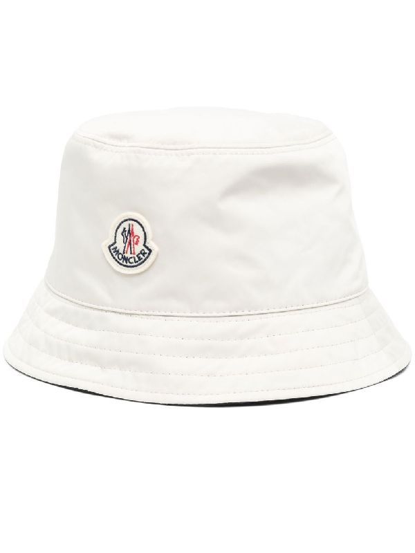 Logo patch reversible bucket hat