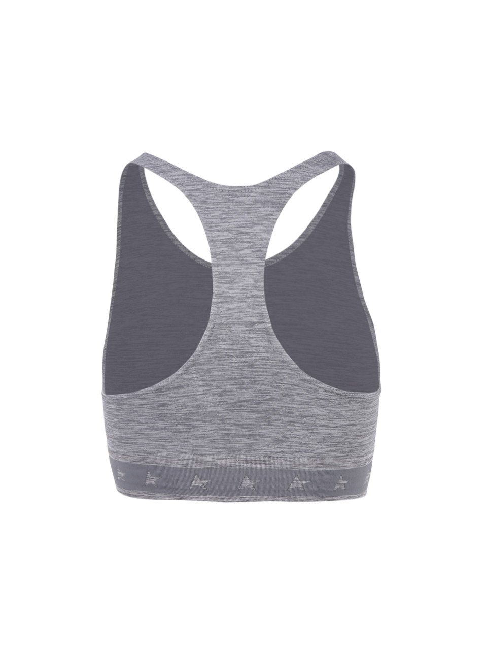Gray melange athletic top