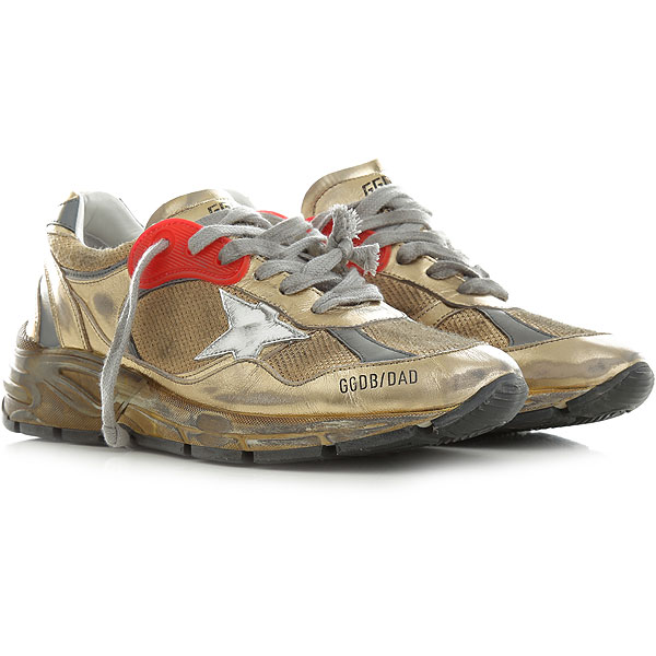Women’s gold Dad-Star sneakers