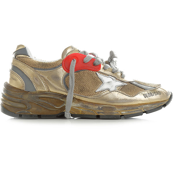 Women’s gold Dad-Star sneakers