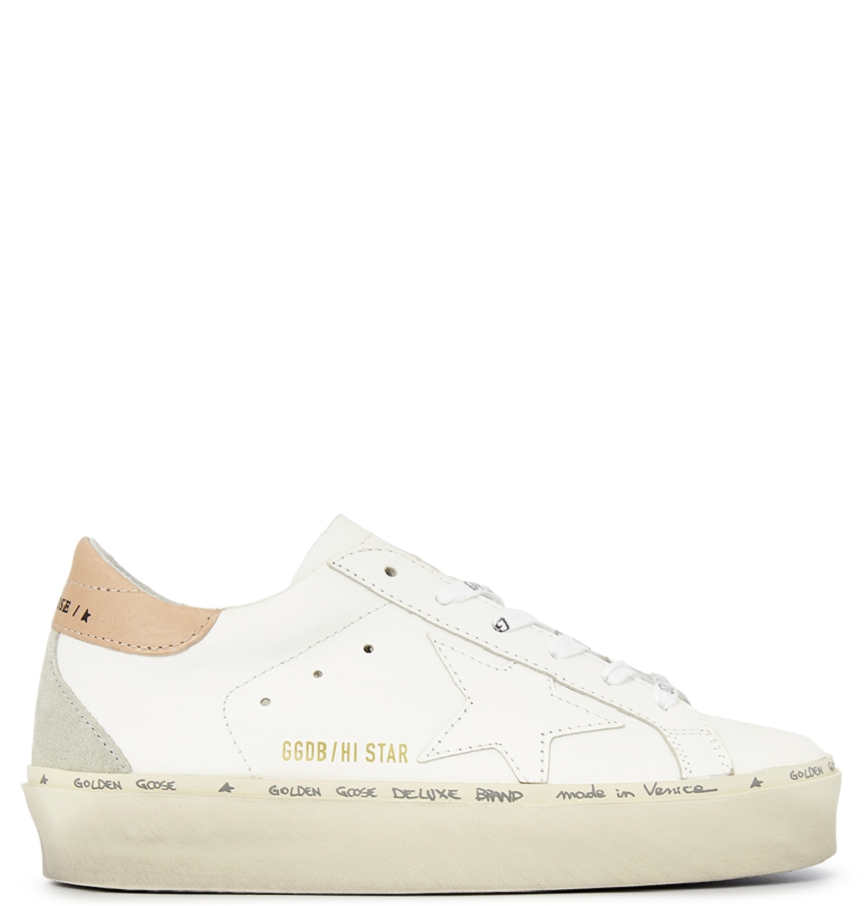 High Star Sneakers White Leather Star