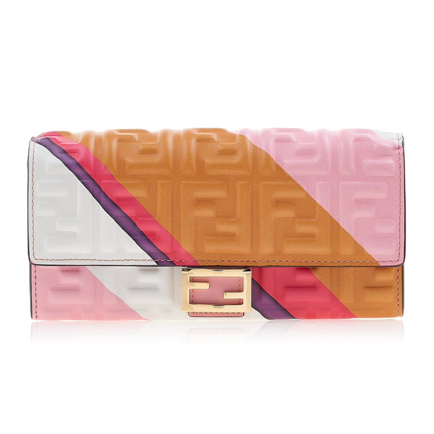 Continental White nappa leather wallet