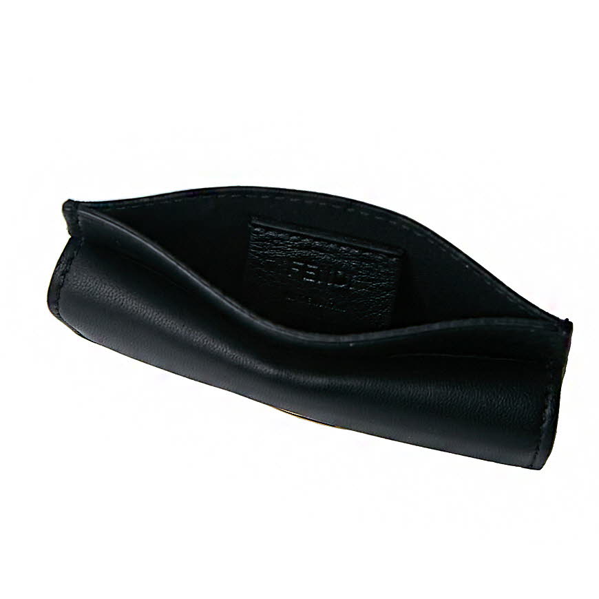 Baguette Card Holder Black nappa leather card holder