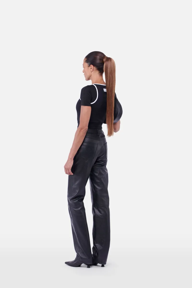 ORGANIC COTTON BODYSUIT - Black