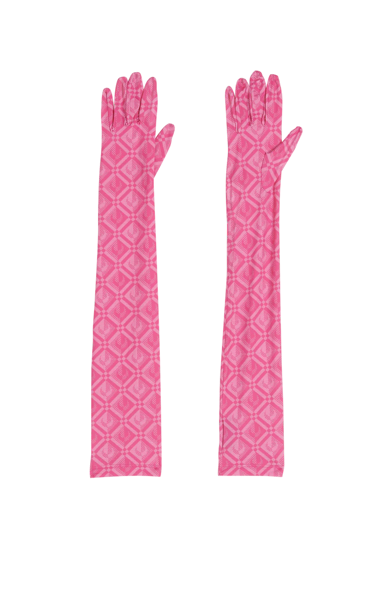 REGENERATED PRINTED GLOVES - Pink