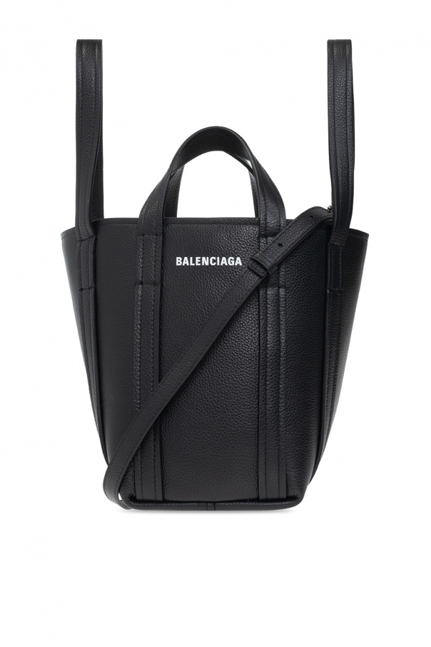 BALENCIAGA BLACK ‘EVERYDAY NORTH-SOUTH XS’ SHOPPER BAG