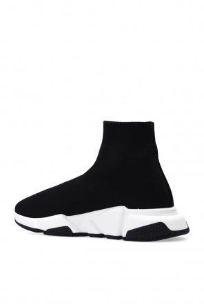 BALENCIAGA BLACK ‘SPEED LT’ SOCK SNEAKERS WHITE