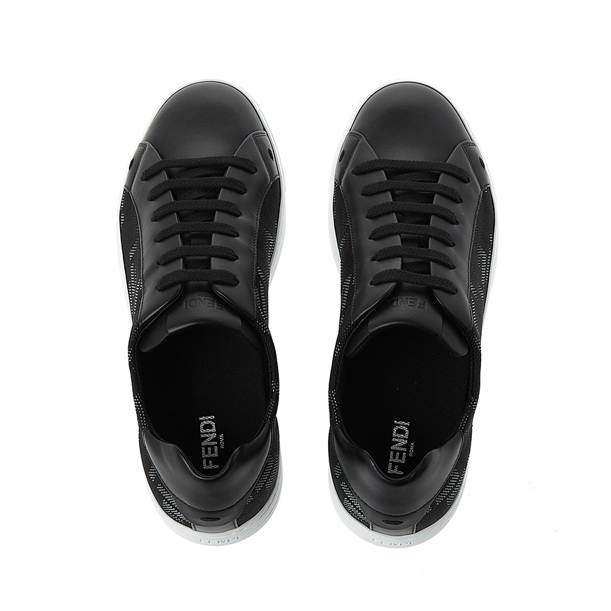 Sneakers Black fabric low-tops