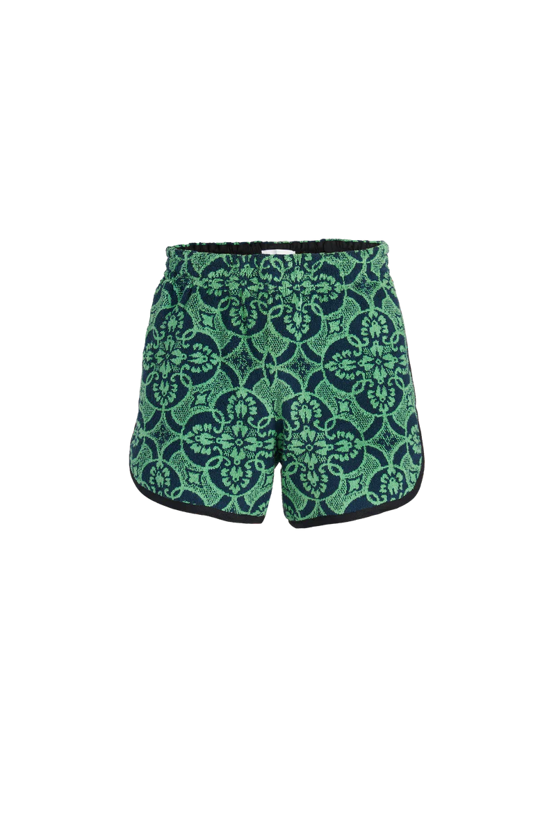 ORIENTAL TOWELS RUNNING SHORT IN GREEN