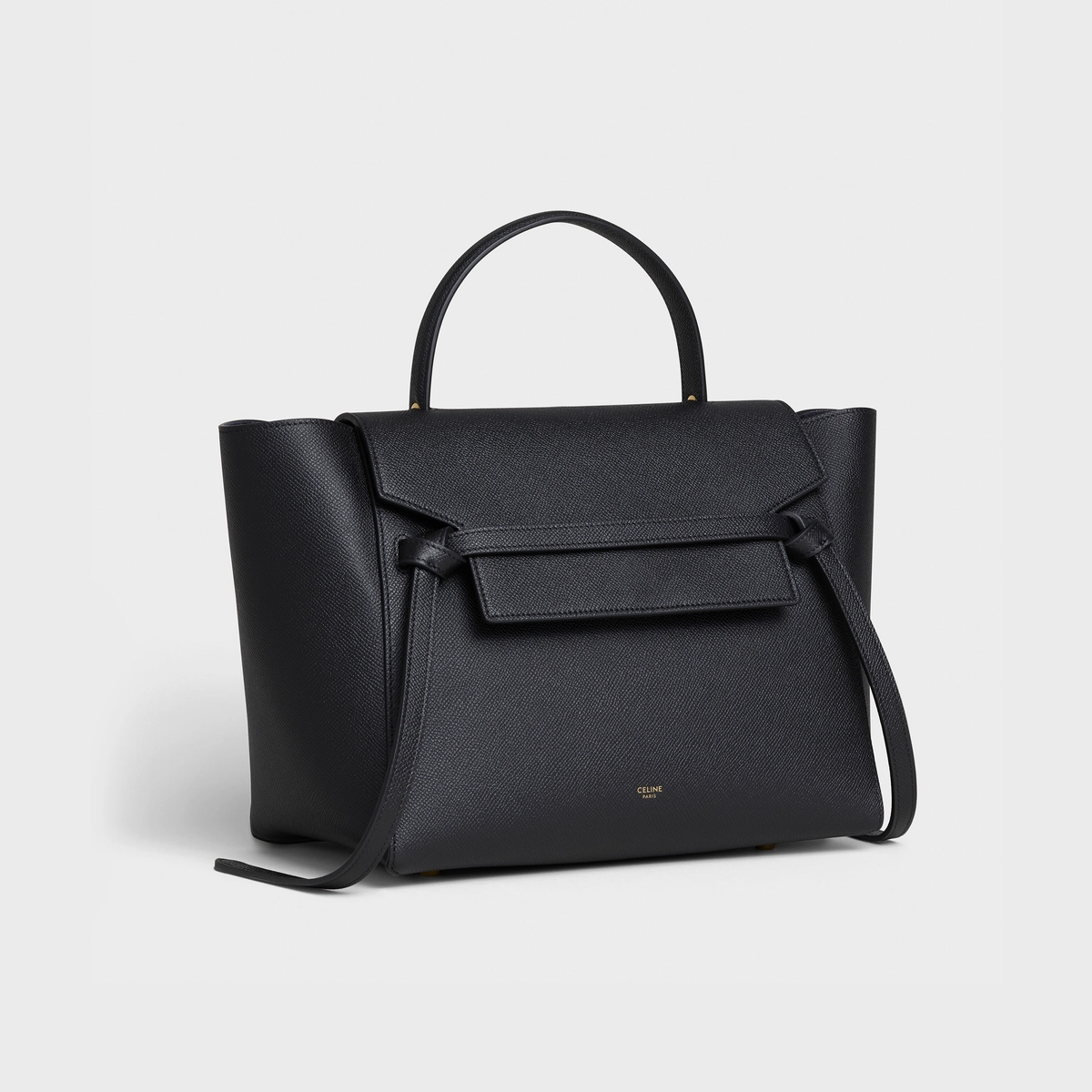 MINI BELT BAG IN GRAINED CALFSKIN BLACK